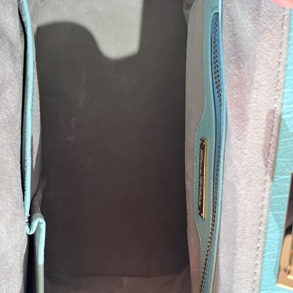 Brand: Brooks Brothers Brooks Brothers genuine ostrich leather handbag with top - Picture 8 of 15